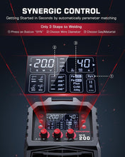 Load image into Gallery viewer, Versatile 6-in-1 MIG Welder - Gas/Gasless with Safety Features &amp; Digital Control