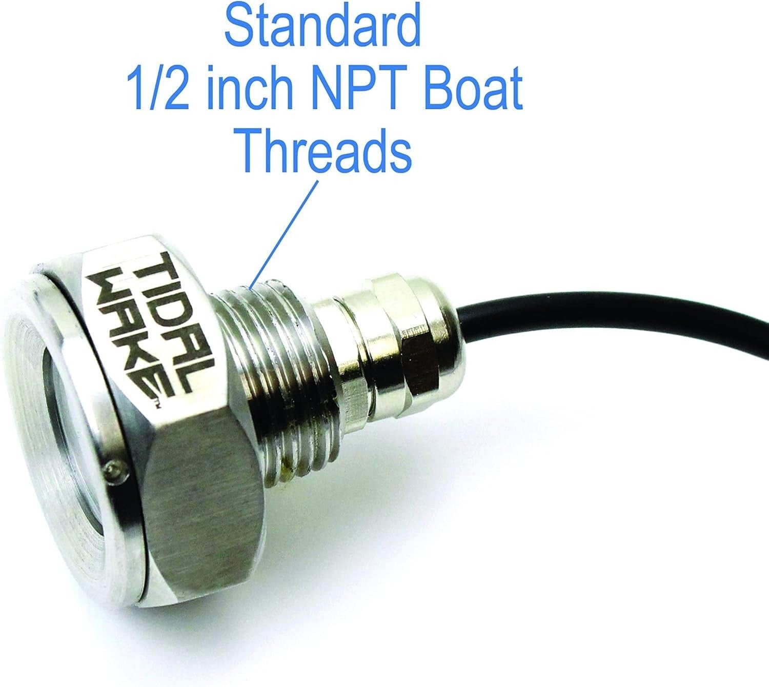 Ultra Bright 1800 Lumen LED Boat Drain Plug Light - Quick Connect & Waterproof