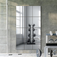 Load image into Gallery viewer, Versatile 16"x12" Frameless Wall Mirrors - 12 Piece Home Gym &amp; Living Room Set