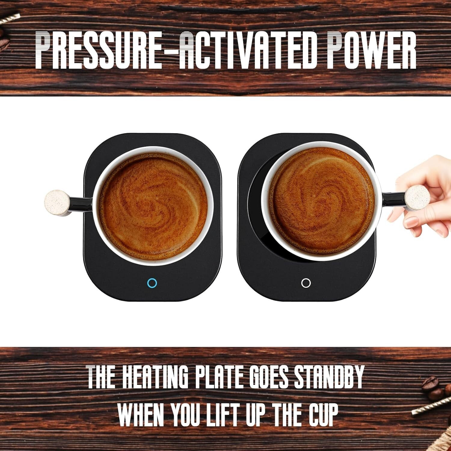 Dual Temperature Coffee Mug Warmer & Set - Perfect Gift for Beverage Lovers