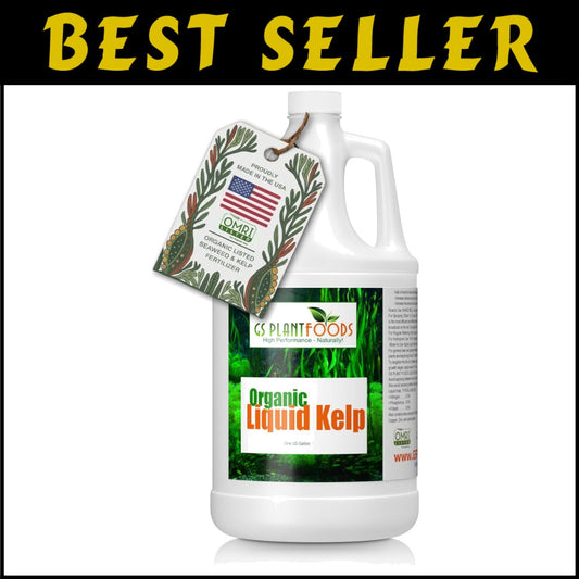 Natural Seaweed Fertilizer - 1 Gallon Kelp Concentrate for Optimal Plant Growth