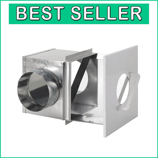 4" Duct Galvanized Metal Lint Trap - Safe, Effective Dryer Booster Solution