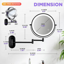 Load image into Gallery viewer, Compact 1x/20X Lighted Vanity Mirror with Adjustable Arm - Perfect for Makeup
