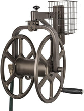 Load image into Gallery viewer, Manual Garden Hose Reel - 125ft Capacity, Includes Crank Handle &amp; 360° Swivel