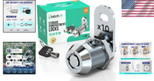 Load image into Gallery viewer, Heavy Duty 7/8” RV Lock Set | 10 Metal Storage Locks and Keys | Quick Install