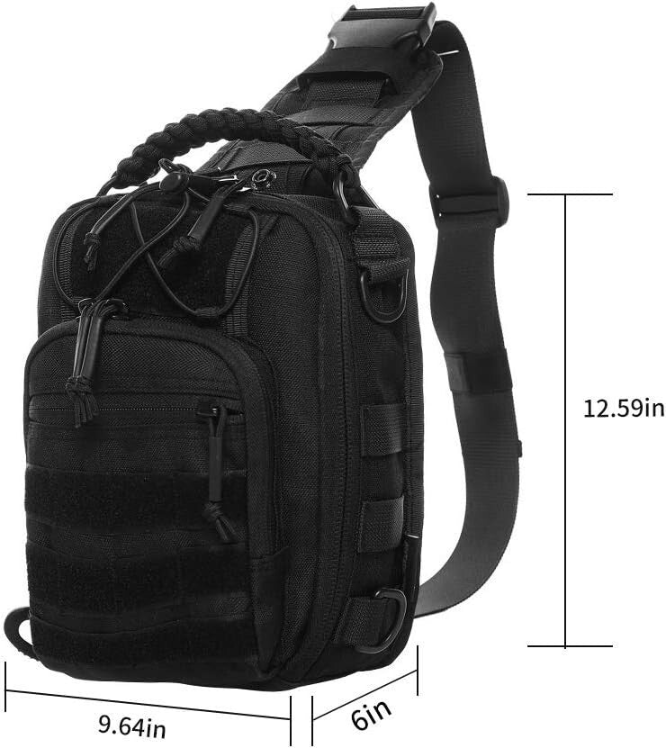 Versatile Tactical Sling Bag with Molle System - Ideal for Outdoor Adventures