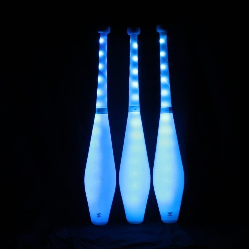 Fully Customizable LED Juggling Clubs - Remote-Controlled Color Modes Included