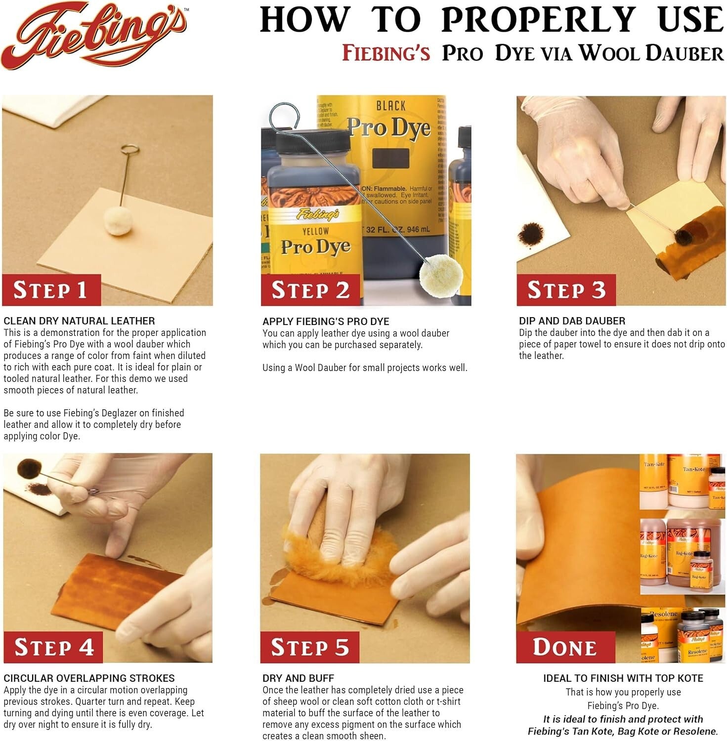 Black 32oz Pro Dye - Versatile Leather and Wood Stain for Professional Use