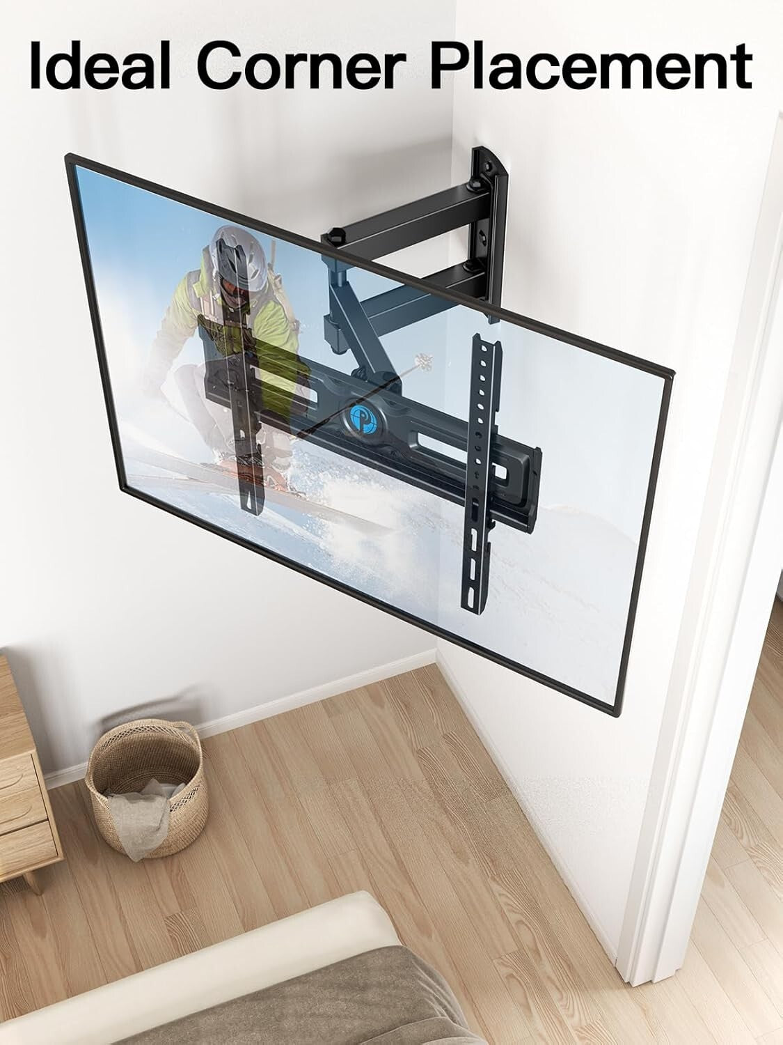 Durable Full Motion Wall Mount for TVs 26-60 Inches - Tilt & Swivel Convenience