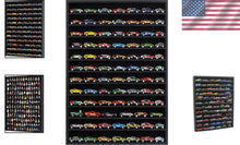 Load image into Gallery viewer, Open Front 1:64 Scale Toy Car Display Case - Wall Mount, No Door, Black