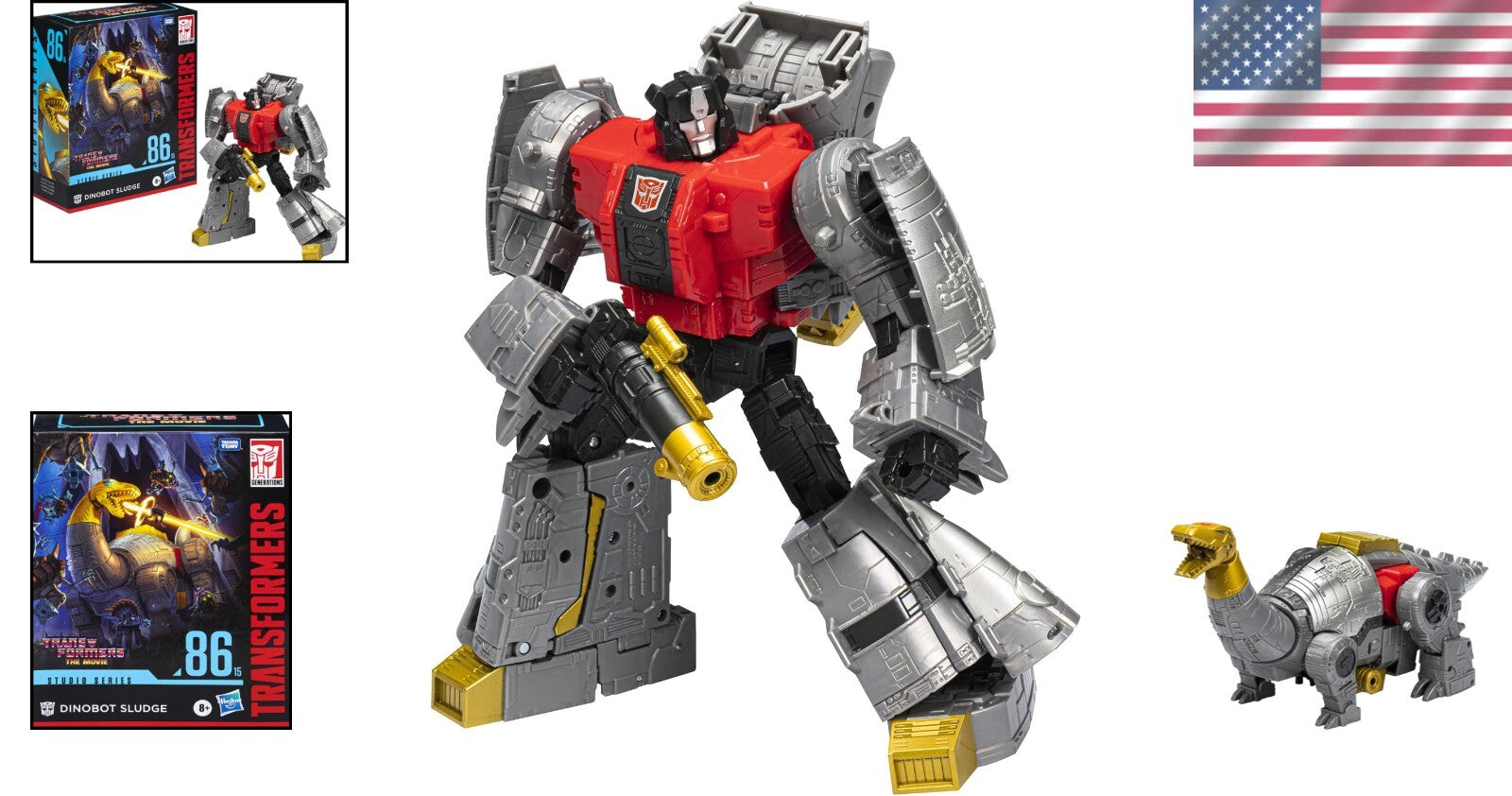 Transforming Dinobot Sludge 8.5" Action Figure - Big Screen Inspired Collectible