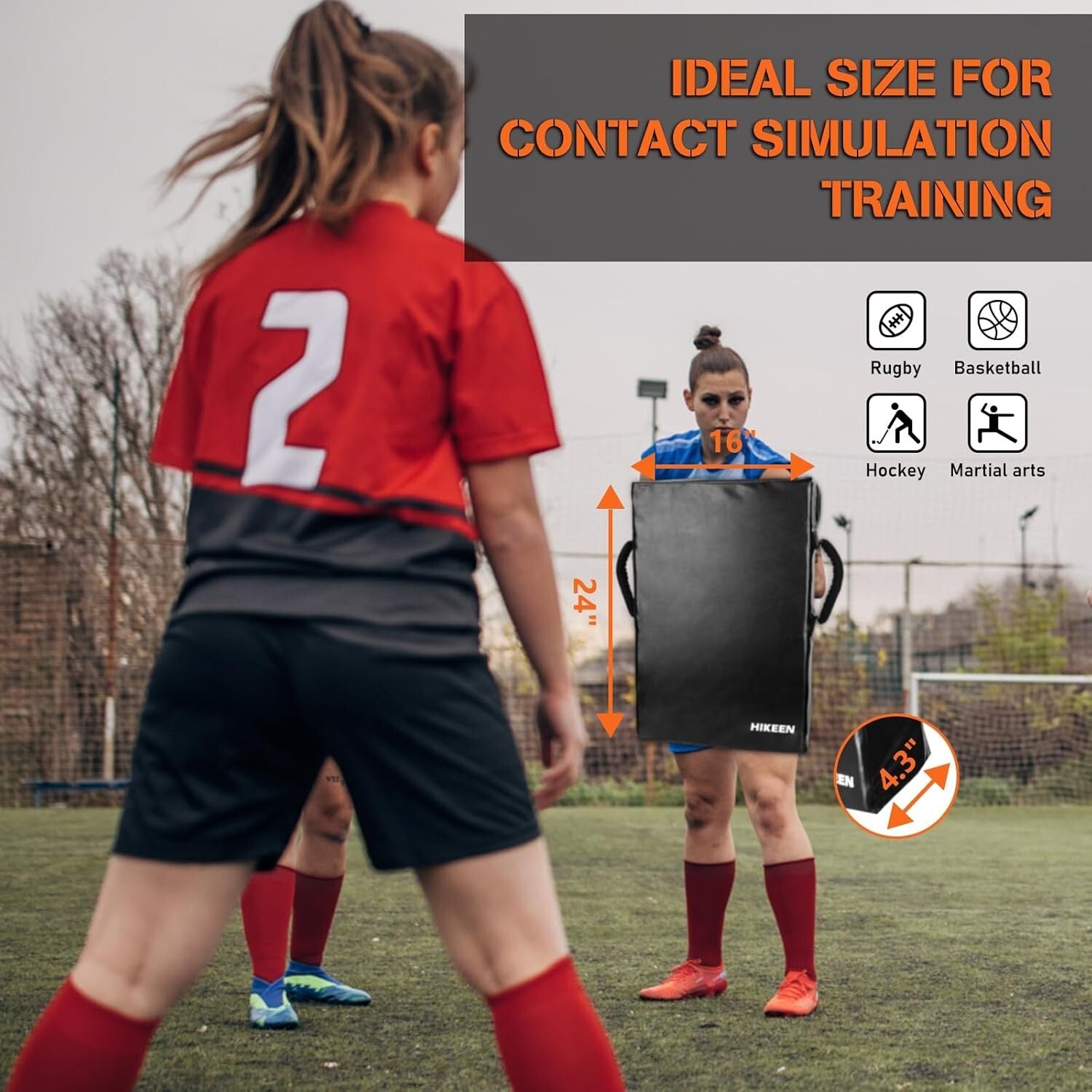 Durable Football Blocking Pad - 24"x16" Versatile Training Dummy for All Sports