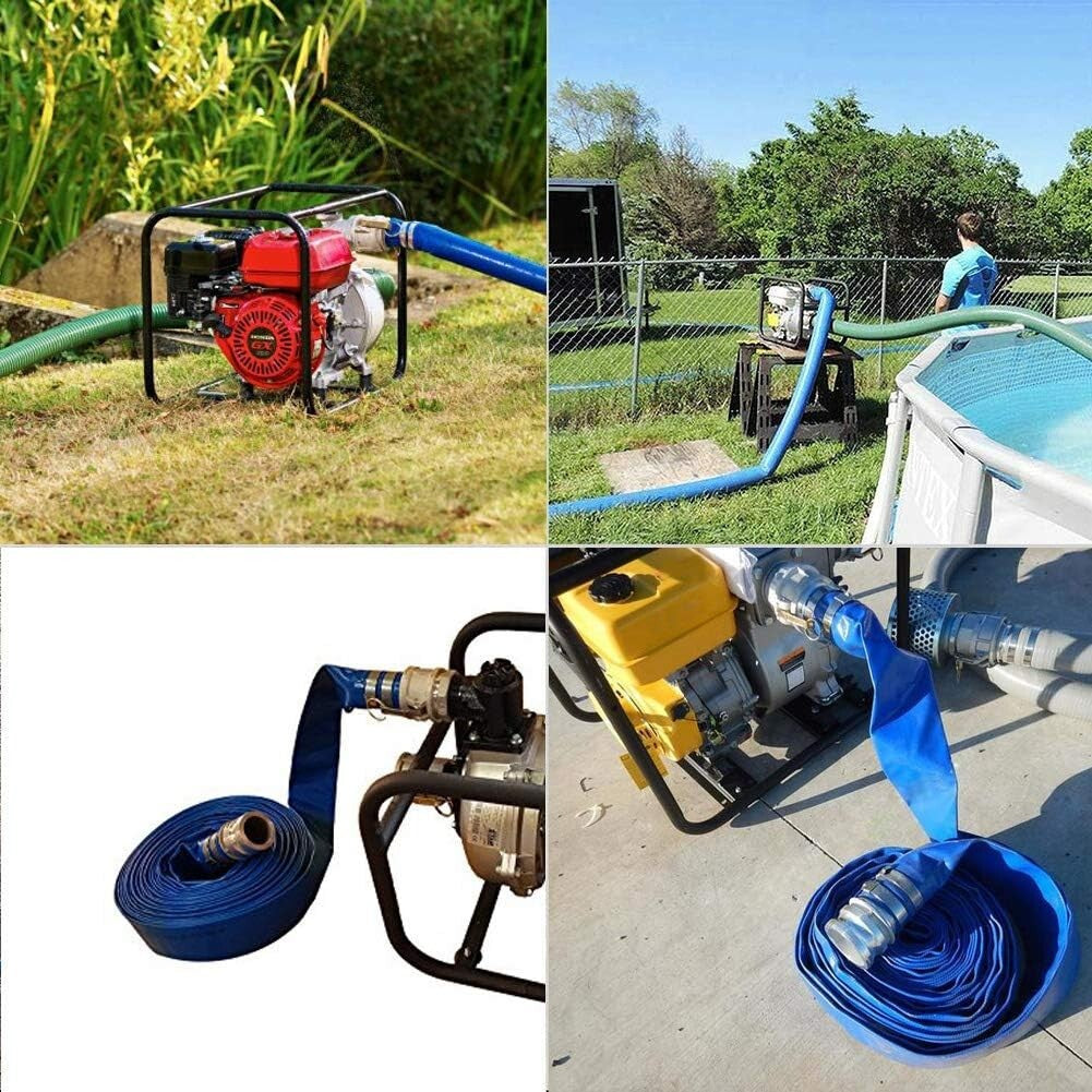 Essential 2" x 100' PVC Swimming Pool Drain Hose with Easy Storage Features