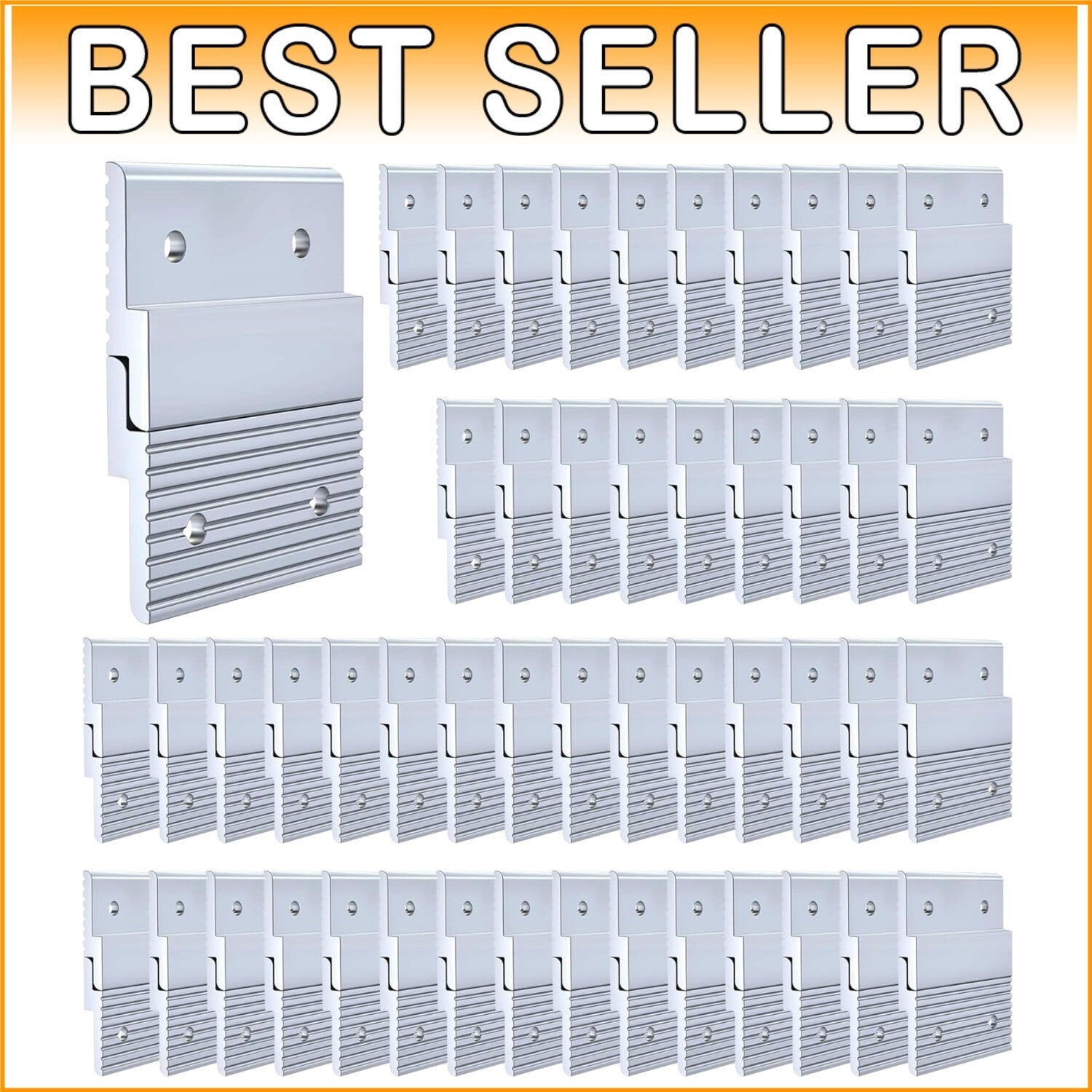 Durable 50 Pair French Cleat Hanger - Supports Up to 50 lbs, Easy Installation