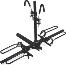 Load image into Gallery viewer, Compact 2-Bike Hitch Mount Platform with Secure Clamp for Easy Transportation