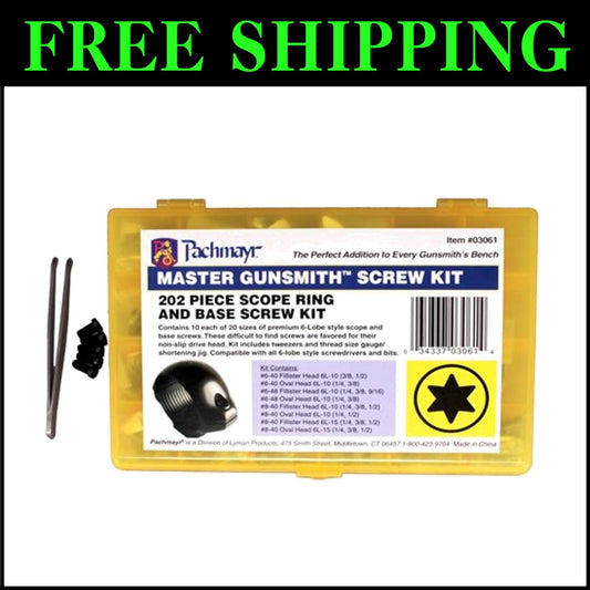 Master Gunsmith Torx-Style Ring & Base Screw Kit - 10 Each of Premium Screws