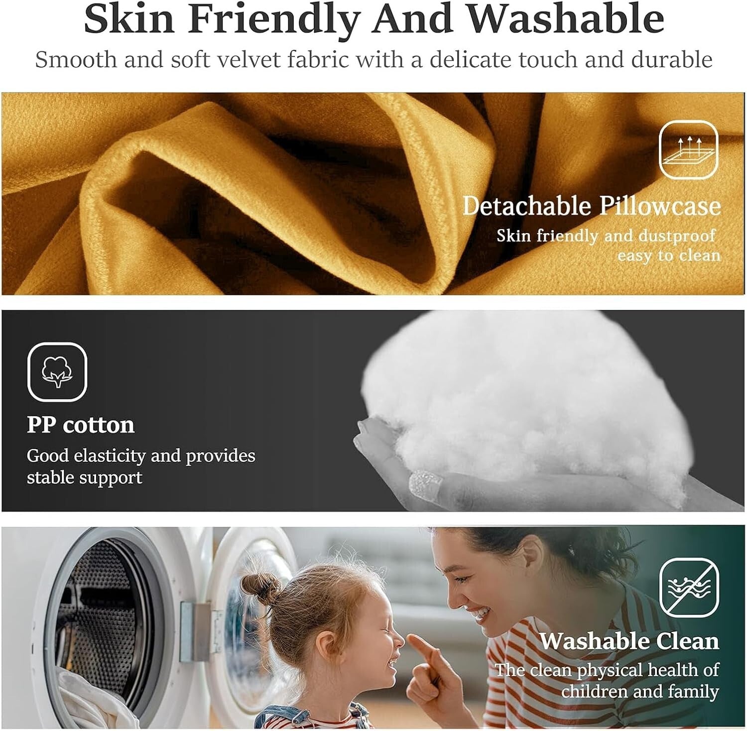 Luxurious Velvet Headboard Wedge Pillow - Ergonomic Triangular Backrest Support