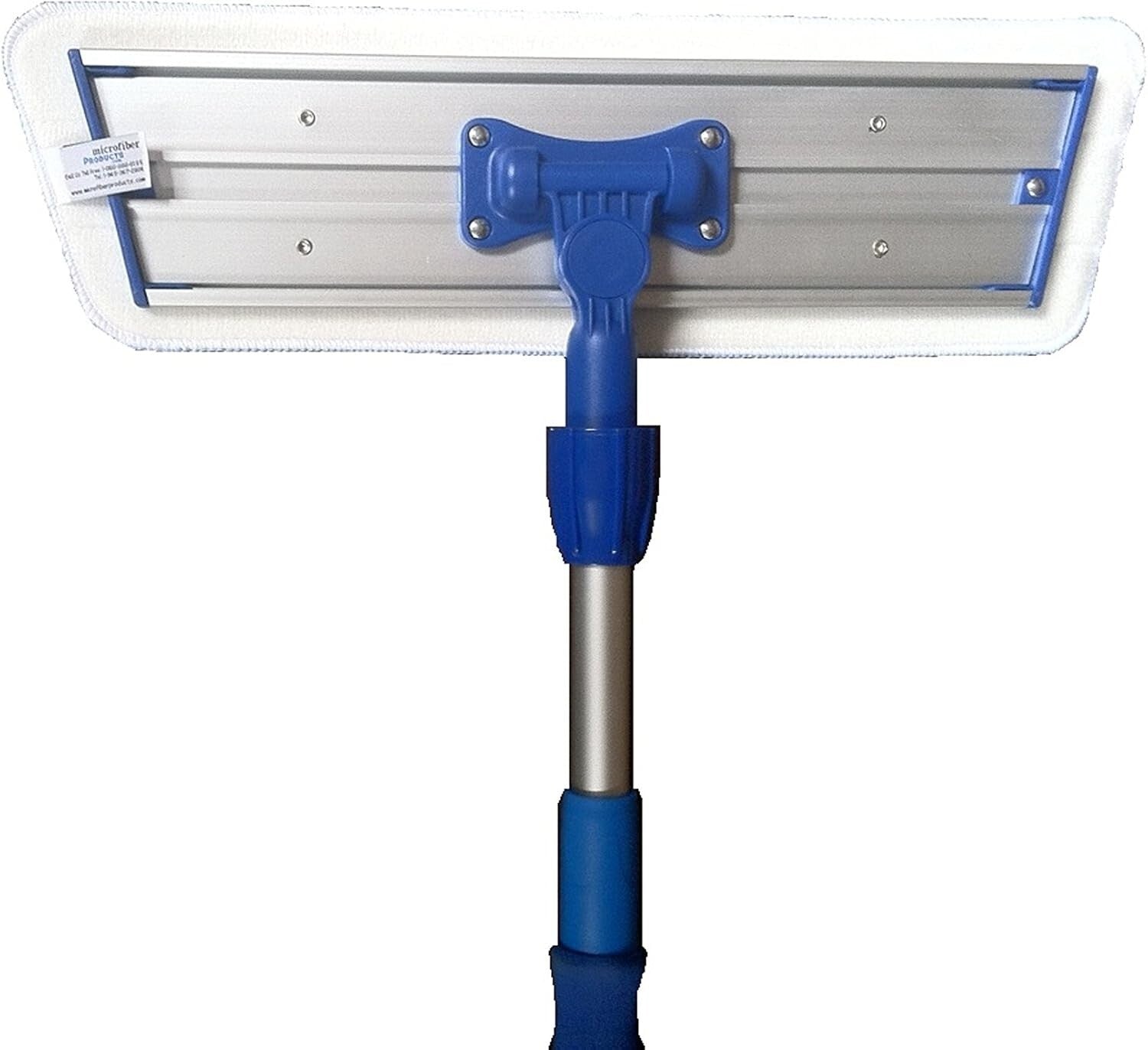 Efficient 16" Microfiber Cleaning Mop with Easy-to-Wash Pads & Aluminum Handle