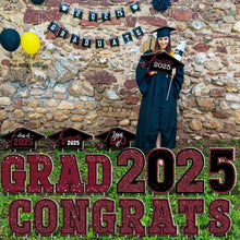 Load image into Gallery viewer, Neon Graduation Yard Decorations - 20 Inspirational Signs for Class of 2025