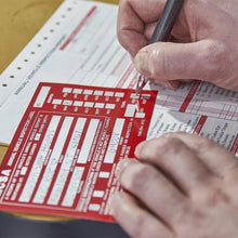 Load image into Gallery viewer, Carbonless Vehicle Inspection Report Forms with Durable FMCSA Labels - 25-Pack