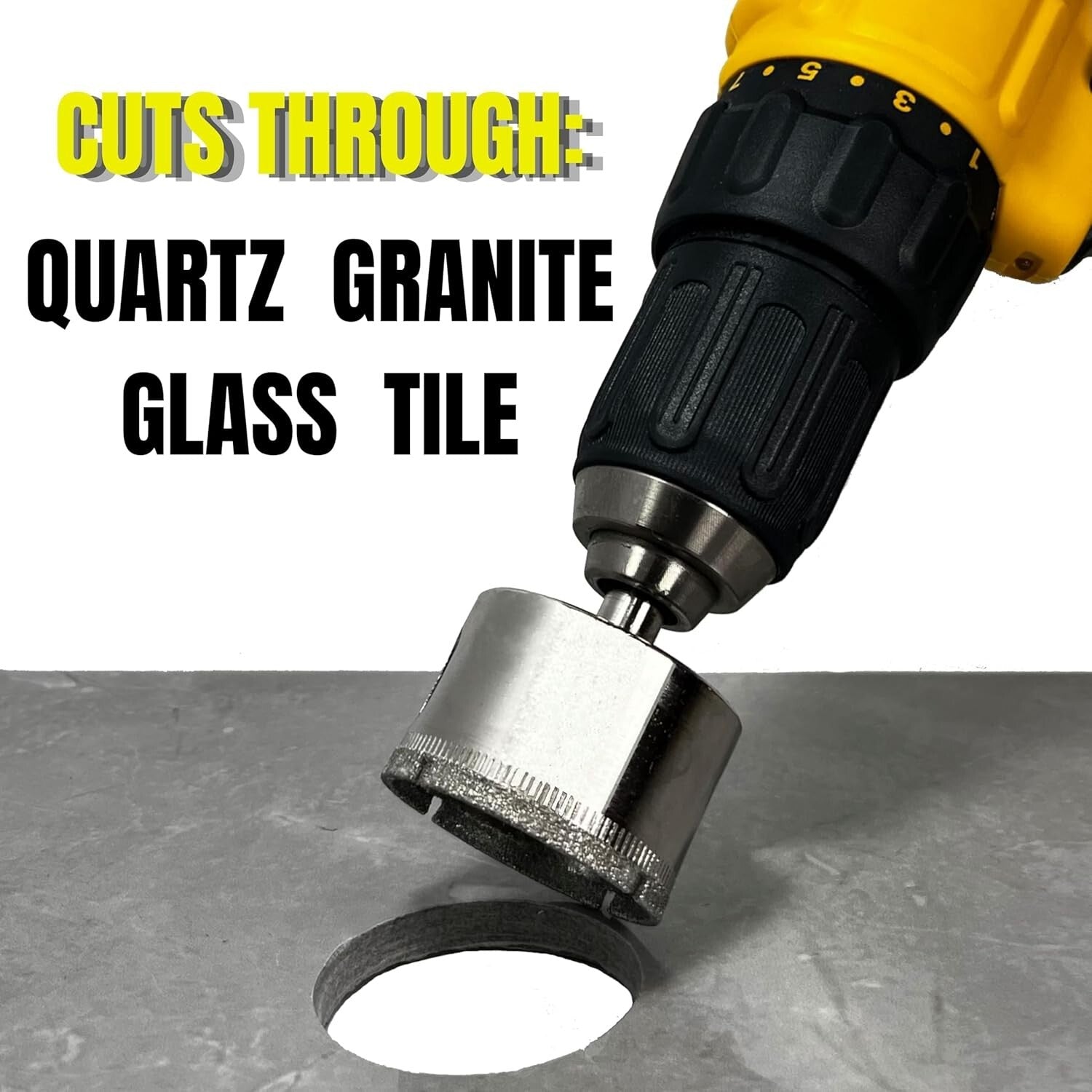 Diamond-Coated Drill Bits Set - 10 Sizes for Ultimate Precision in Remodeling