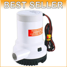 Load image into Gallery viewer, Efficient Marine Bilge Pump – 12V, 2000 GPH Flow with Stainless Steel Features