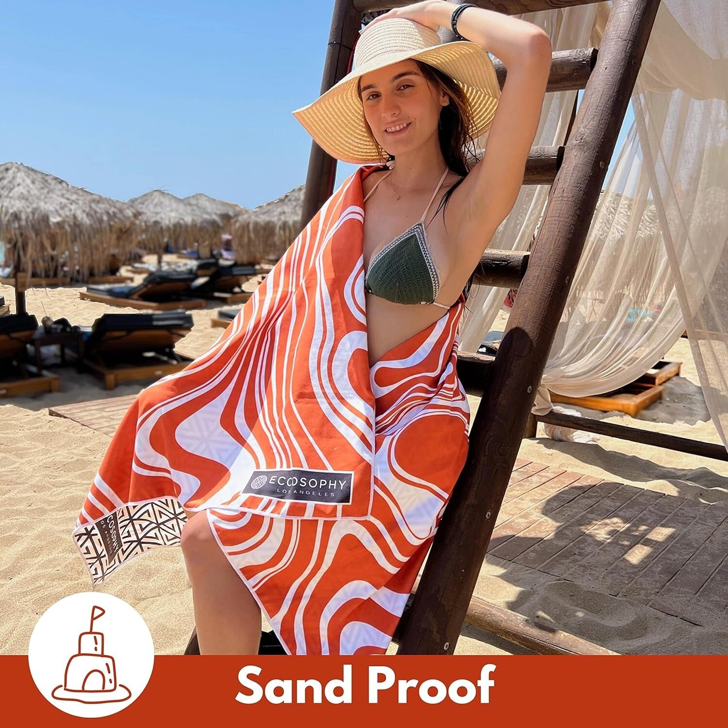 Ultimate Quick-Dry Microfiber Beach Towels - Sand-Free, Compact, Vibrant Colors