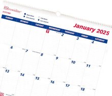 Load image into Gallery viewer, 2025 Monthly Wall Calendar - Twin-Wire Binding, 20" x 30" for Elegant Planning