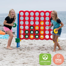 Load image into Gallery viewer, Family-Friendly Jumbo Connect 4 Outdoor Game - Safe &amp; Educational Fun