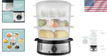 Load image into Gallery viewer, Multi-Function 9.5 Quart Electric Steamer with Easy Clean &amp; Compact Storage