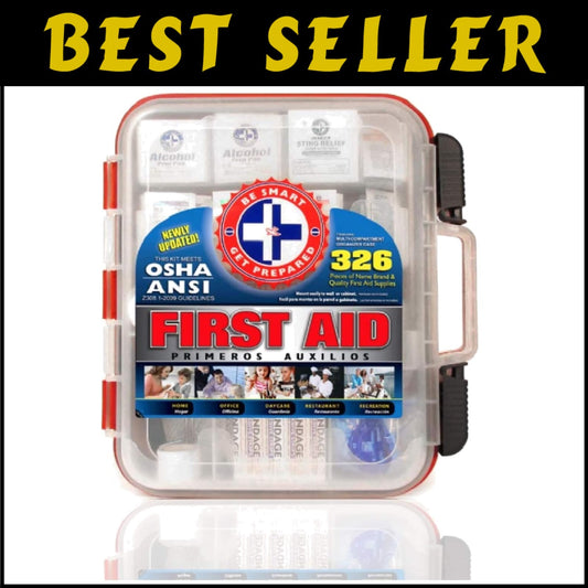 Comprehensive 326-Piece First Aid Kit - Perfect for Home and Outdoor Safety