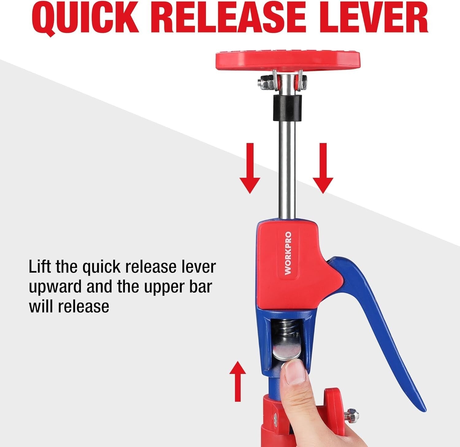 Heavy Duty 3rd Hand Support System with Rotating Head - Adjustable 54-114"