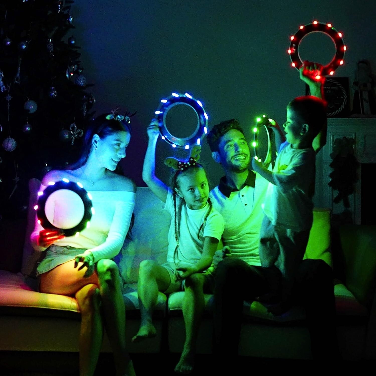 Safe Soft Rim Flying Ring - Auto Light Up with 4000 Throws, Ideal for Family Fun