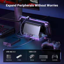 Load image into Gallery viewer, High-Speed 10Gbps Dock with 4K Resolution &amp; Cooling Design for Steam Deck &amp; More