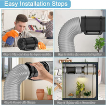 Load image into Gallery viewer, Premium 8 FT Insulated Flexible Duct 6'' - Ideal Noise Reducer for AC Systems