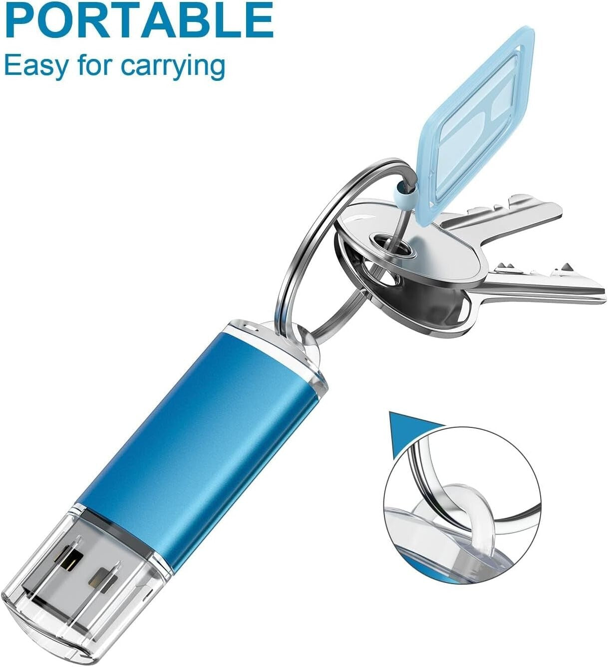 Premium 50-Pack 4GB USB Drives - Fast Transfer & Protective Cap Included