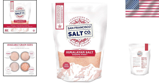 Gourmet Himalayan Pink Salt - 19 lbs. Fine Grain, Non-GMO & Organic Compliant