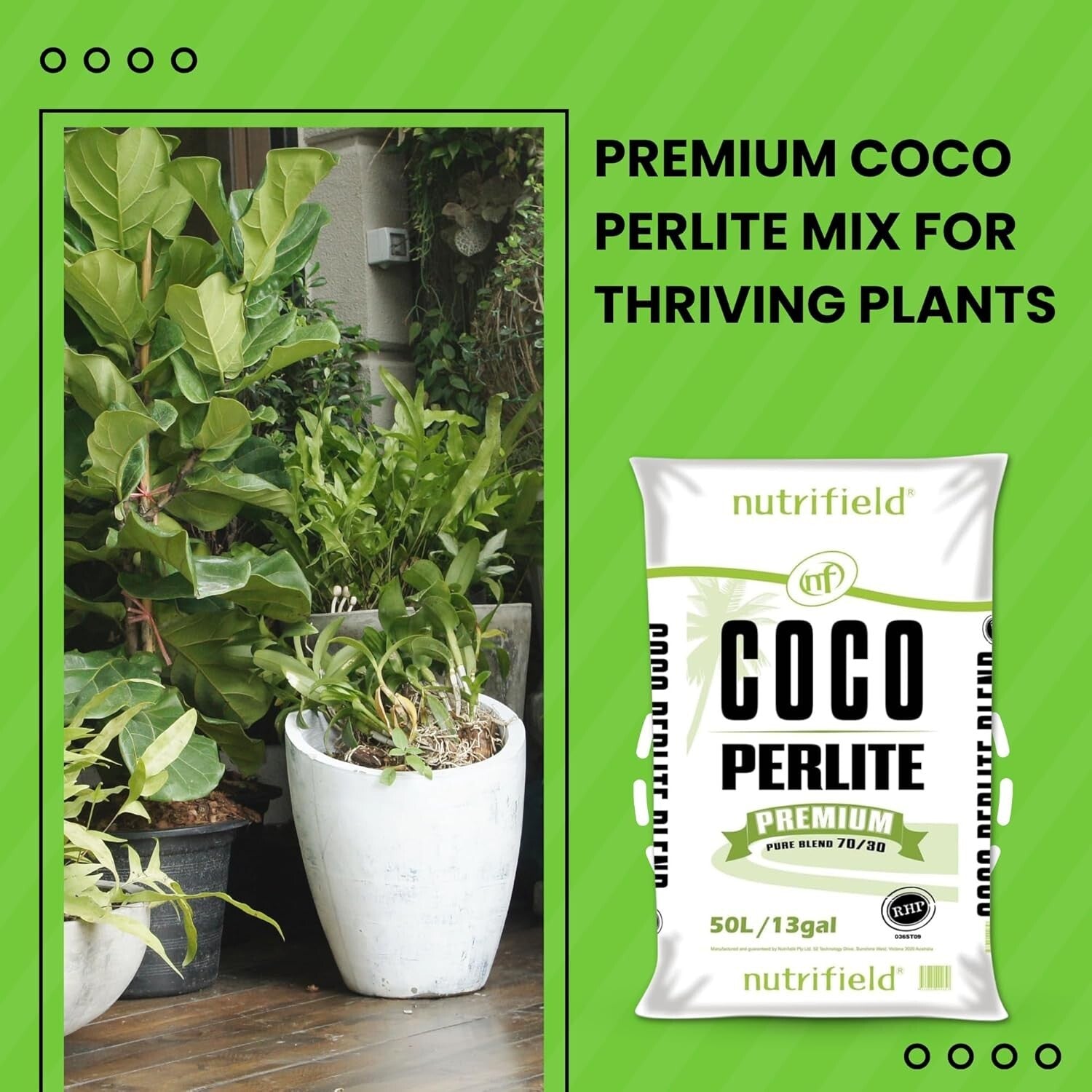Eco-Friendly Coco Coir & Perlite 50L Blend - Ideal for Indoor & Outdoor Plants