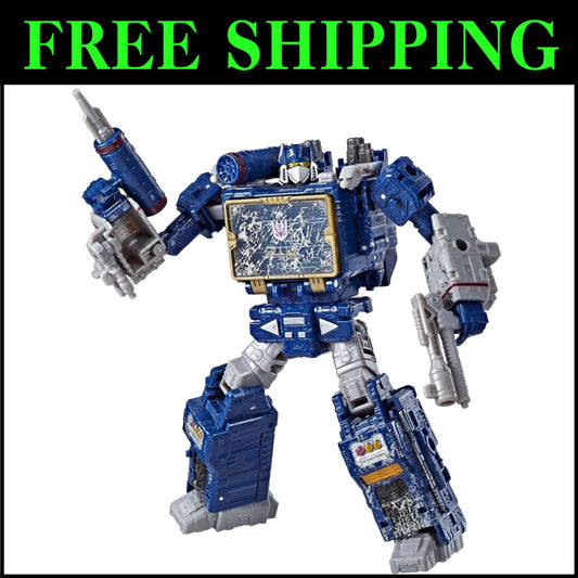 Soundwave Transformer Action Figure - 25-Step Conversion & Combat Accessories