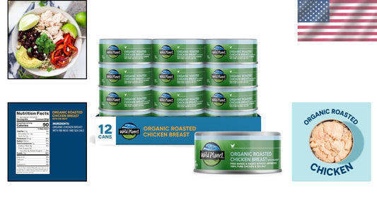 Sustainable Organic Chicken Breast - Skinless, Boneless, Family-Friendly 60 oz