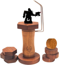 Load image into Gallery viewer, Black Walnut Miniature Paint Handle with Quick Locking Mechanism &amp; Carry Bag