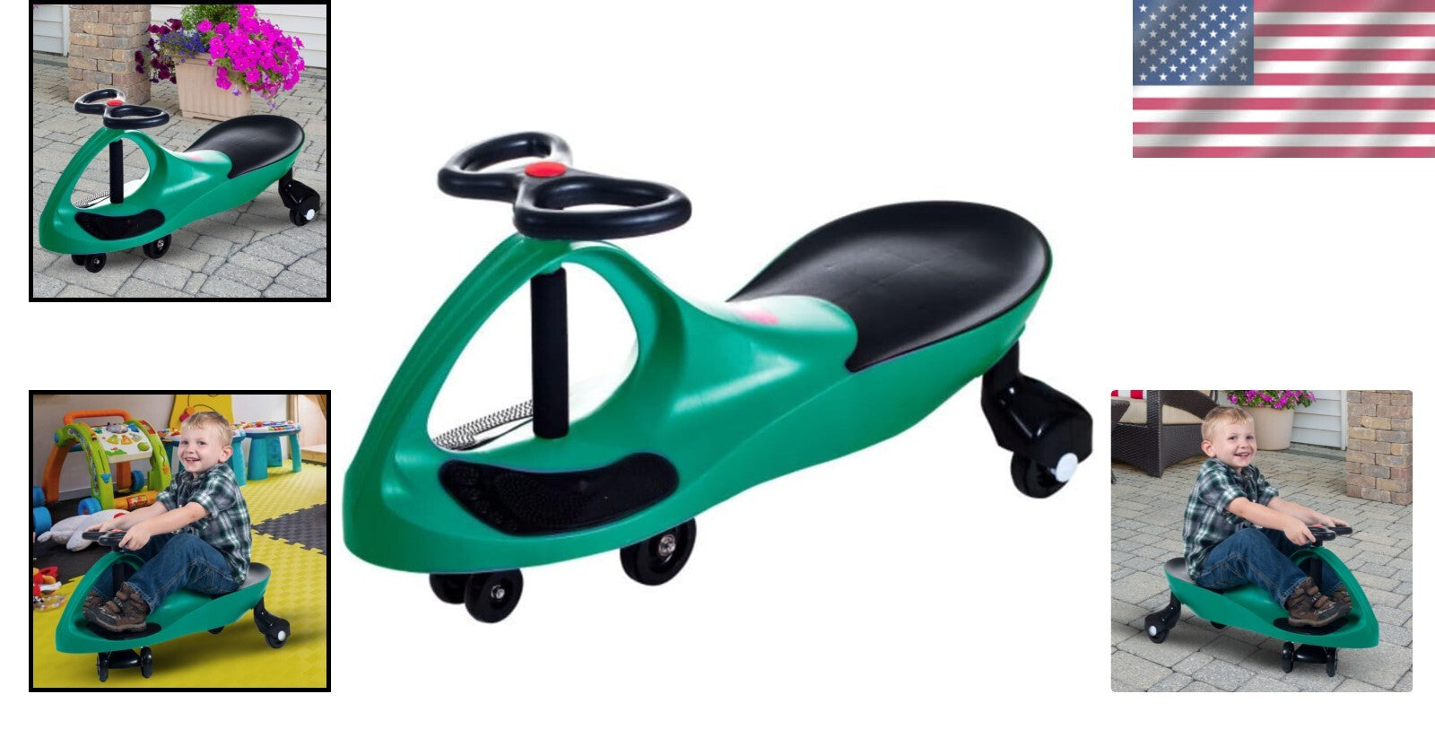 Eco-Friendly Wiggle Ride-On Car - No Batteries, Just Fun for Children 3 Years+