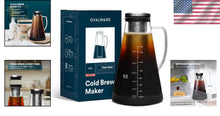Load image into Gallery viewer, Elegant 1.5L Borosilicate Cold Brew Coffee &amp; Tea Maker - Airtight with Filter