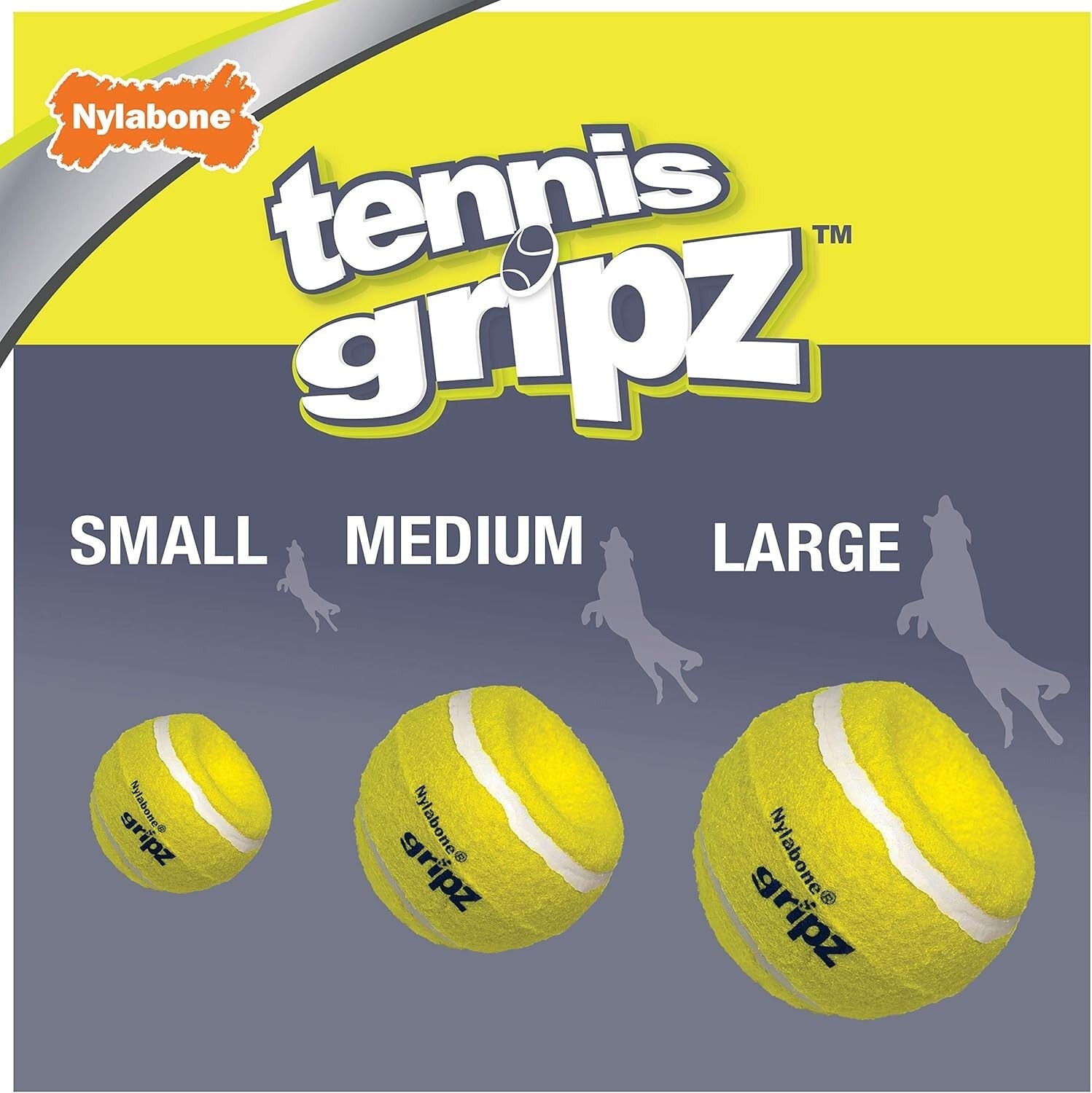 Unique Soft Gripz Tennis Balls for Large Dogs - Set of 4 Perfect for Fetch