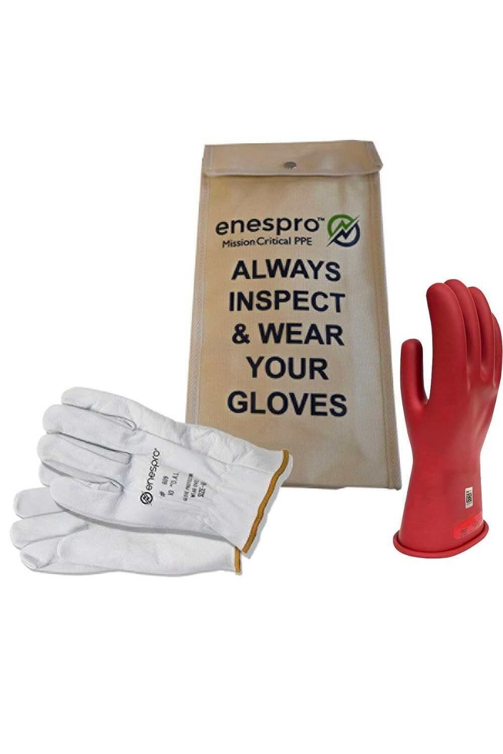 Premium Class 0 Insulating Gloves with Leather Protectors - Arc Flash Rated