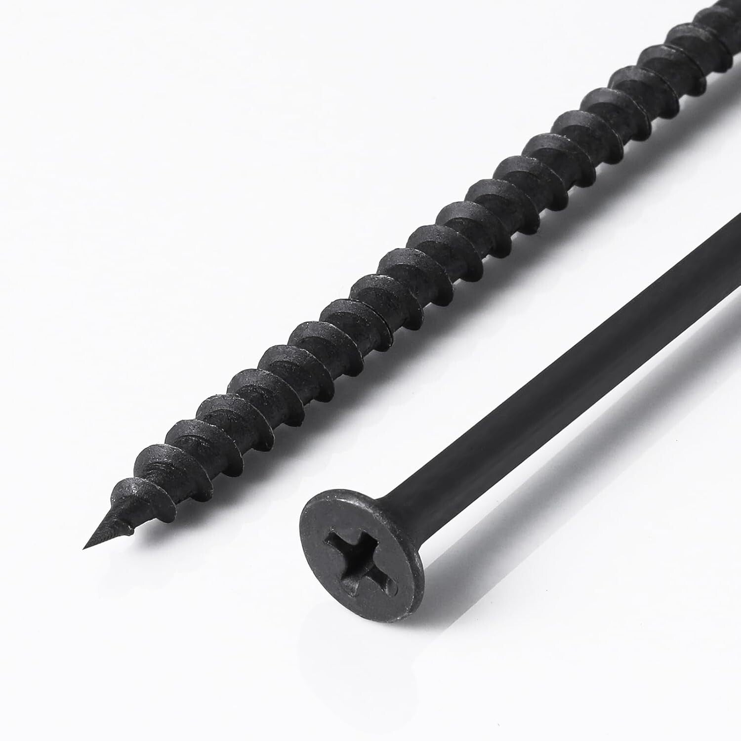 Durable 15 Lbs Coarse Threaded Black Screws - Ideal for Wood & Drywall