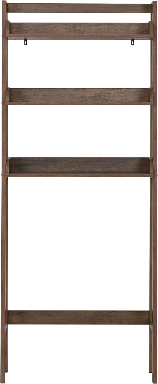 Durable 3-Tier Over Toilet Shelf - Engineered Wood Bathroom Storage Solution