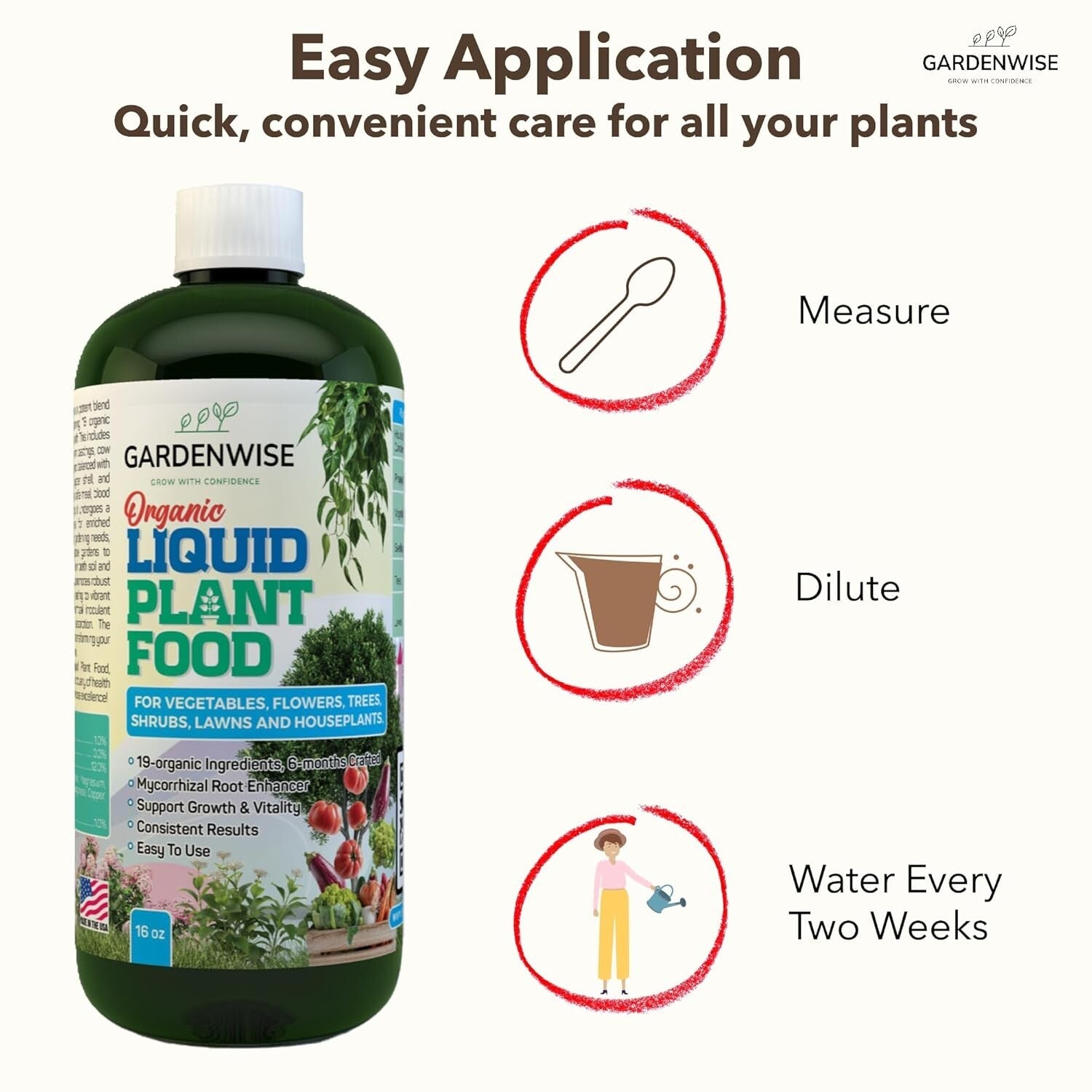 All-Purpose Organic Plant Fertilizer 32 oz – Boost Indoor & Outdoor Growth