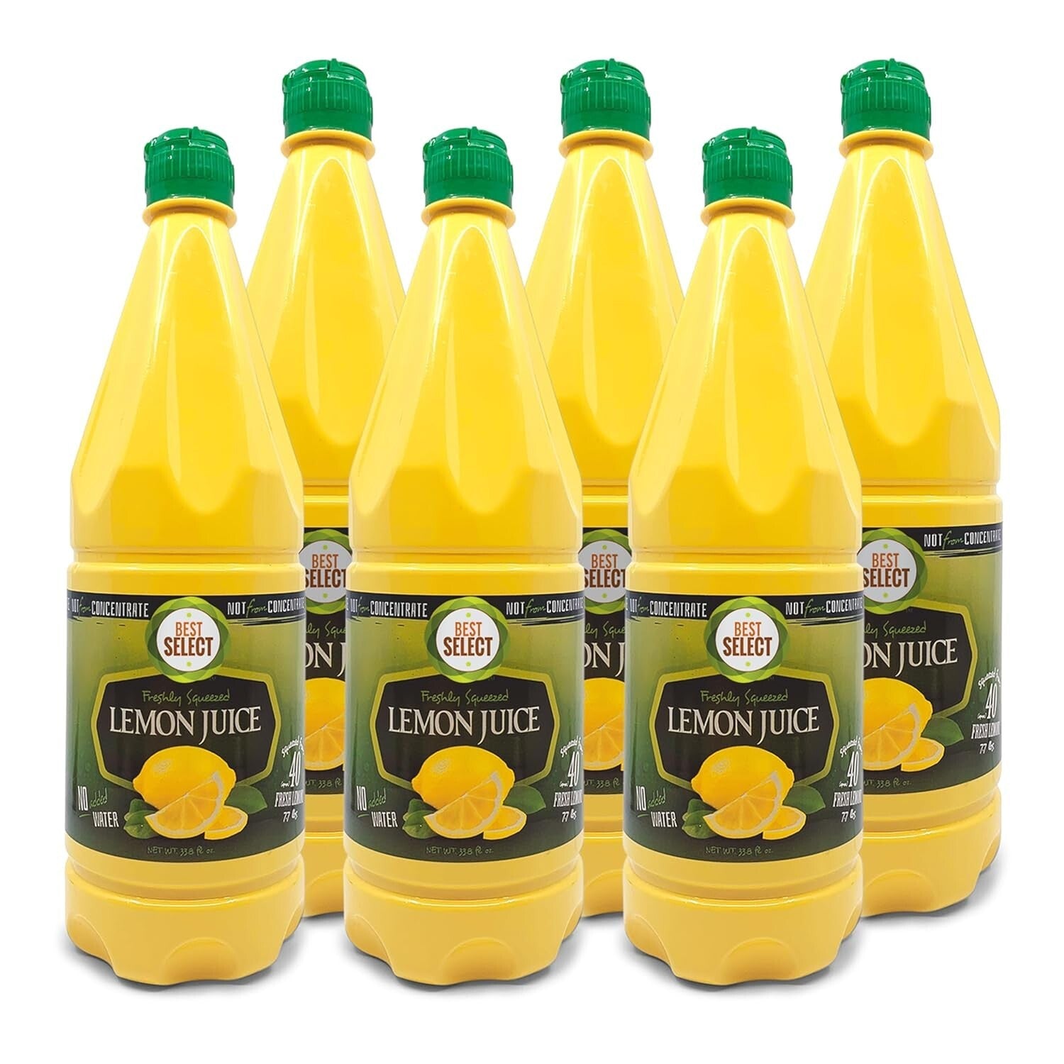 Versatile 33.8 Oz Bottles of 100% Lemon Juice - Ideal for Cooking & Beverages