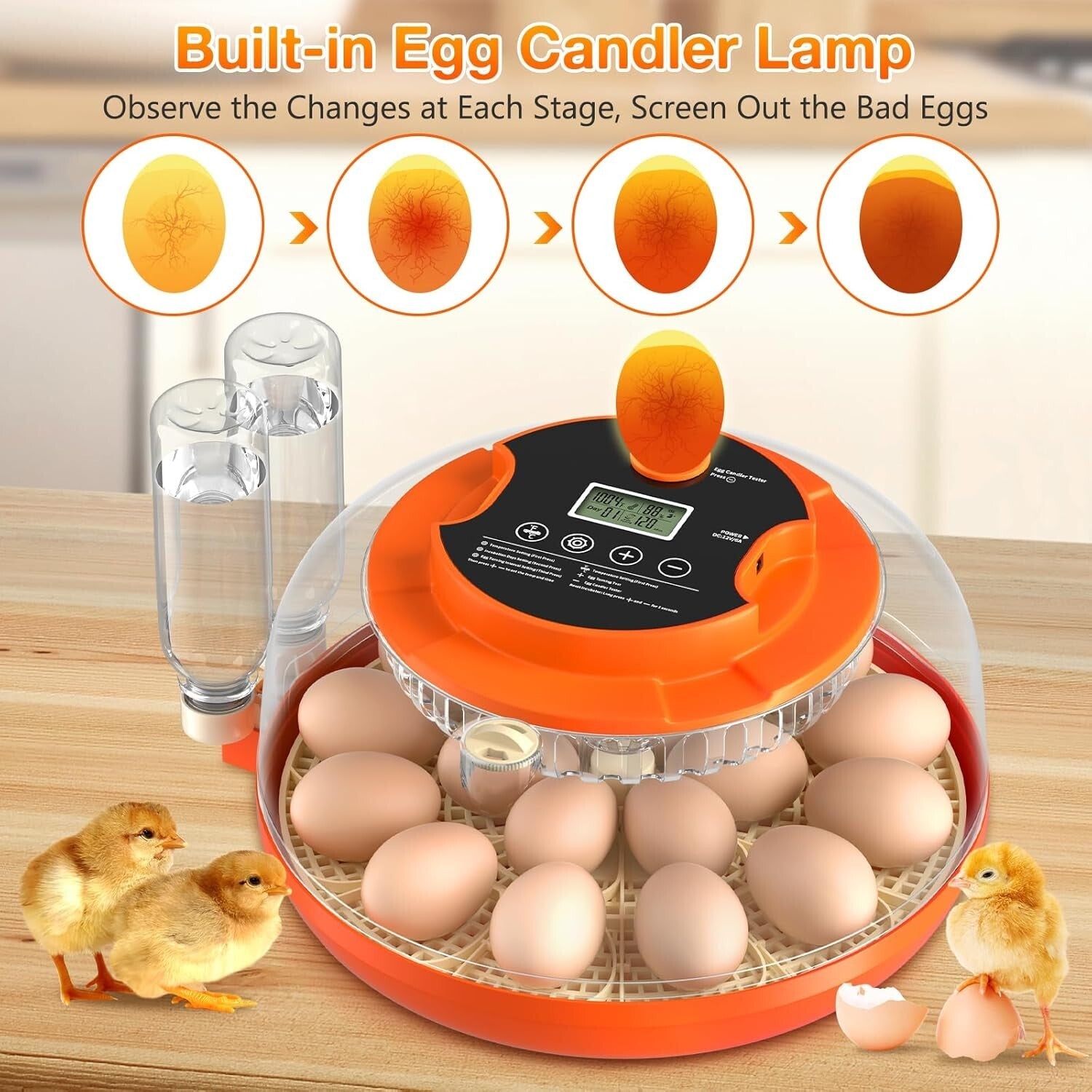 18 Egg Automatic Egg Incubator with Humidity Control - Perfect for Home and Farm